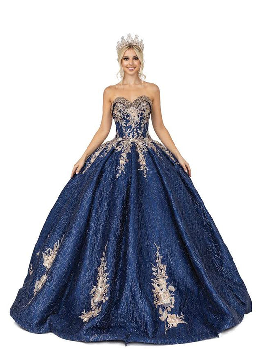 15 & 16 Gown Blue/Gold